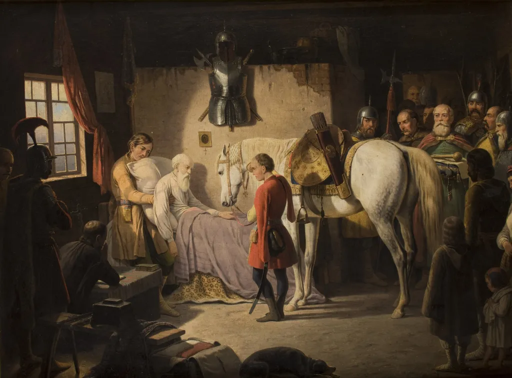 Death of Stefan Czarniecki, by January Suchodolski, oil, 1846