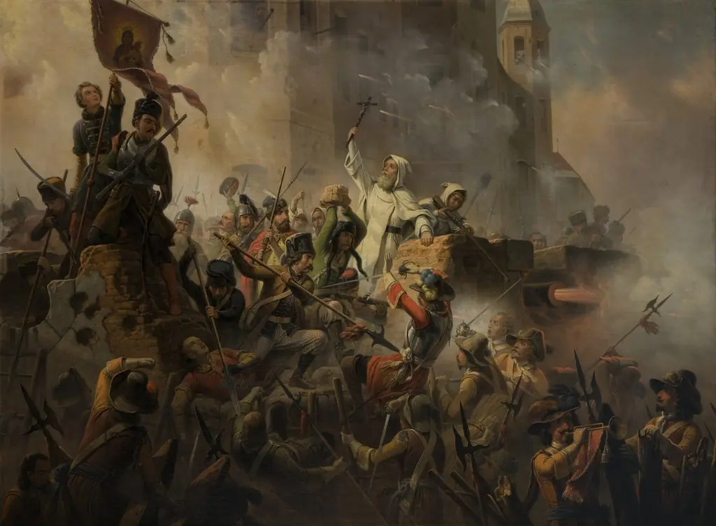 Defence of Częstochowa, by January Suchodolski