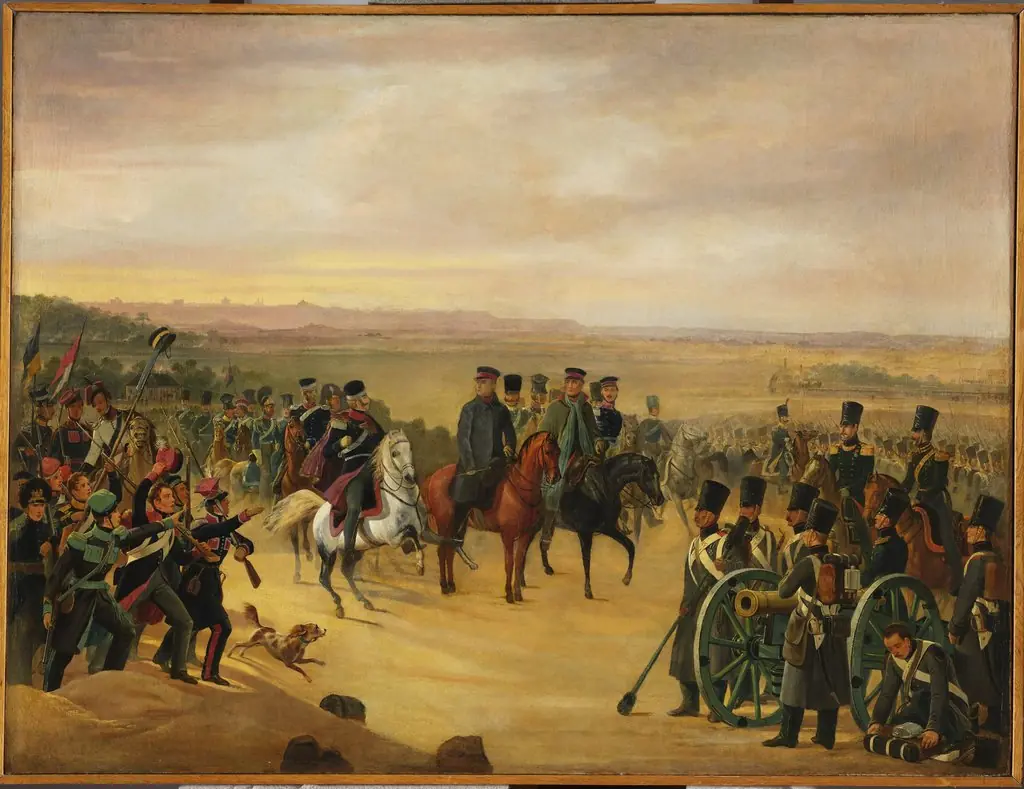 General Józef Chłopicki and Skrzynecki among soldiers, by January Suchodolski