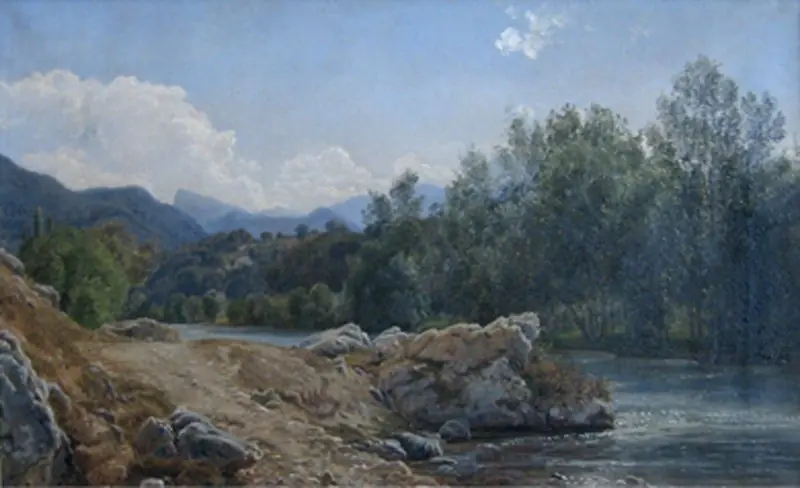 Formiddag ved Garonne. Montréjeau, by Janus la Cour