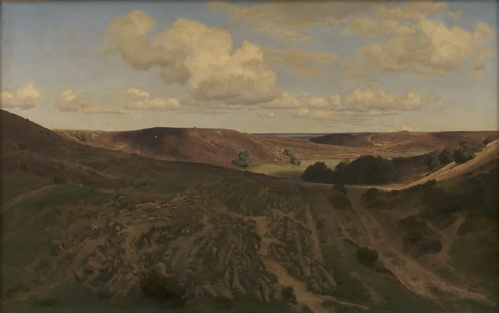 Landskab ved Nejsum i Vendsyssel, by Janus la Cour, oil, 1900