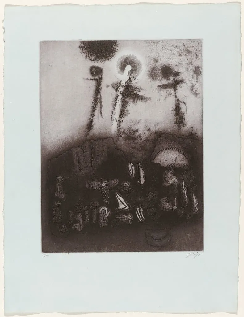 Untitled, by Jaroslav Šerých, ink, 1969