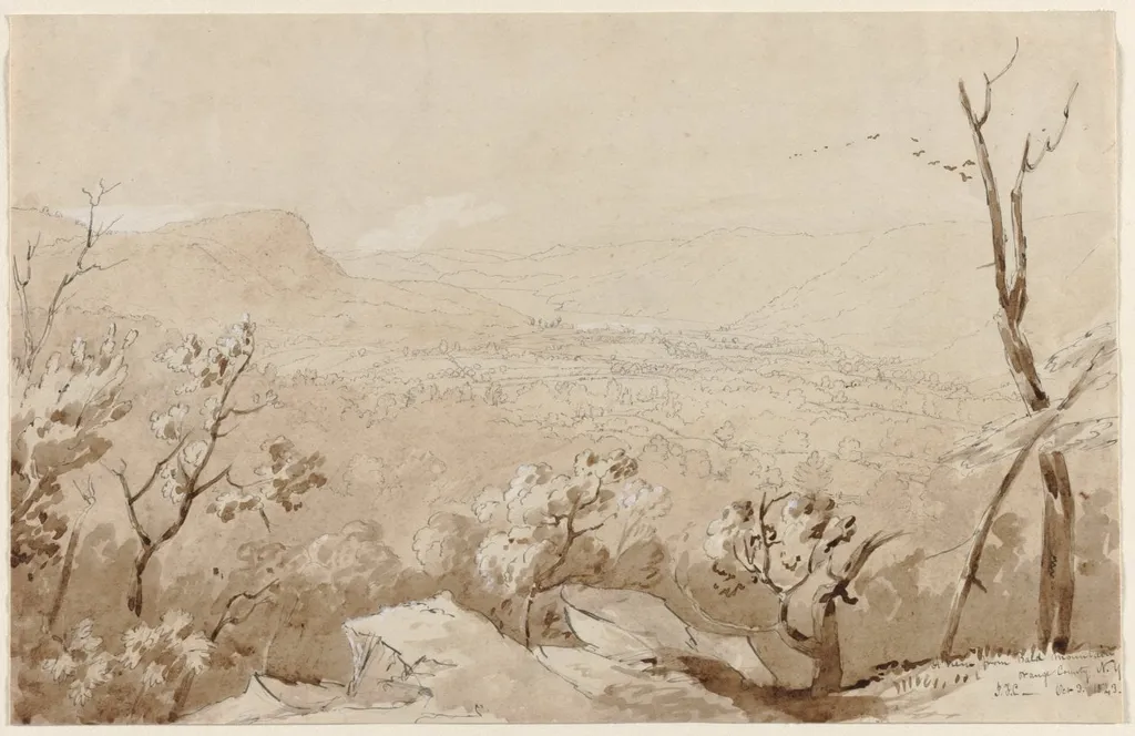 A View from Bald Mountain, Orange County, N.Y., by Jasper Francis Cropsey, 1843