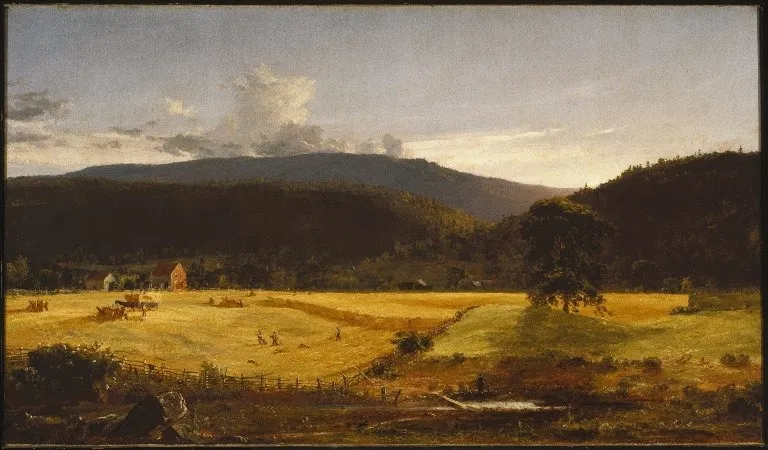 Bareford Mountains, West Milford, New Jersey, by Jasper Francis Cropsey, oil, 1850