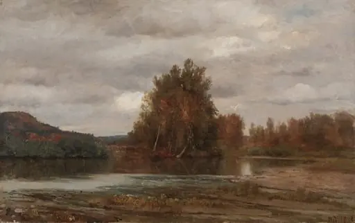 Gray Day on the Esopus, by Jasper Francis Cropsey