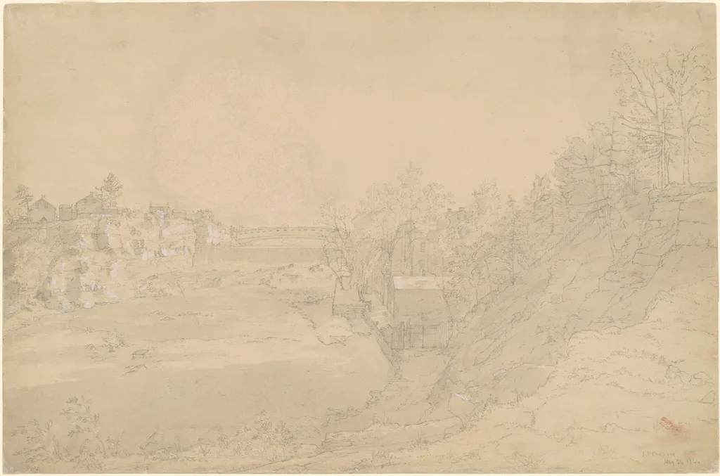 James McCullough's Leadmill, by Jasper Francis Cropsey, gouache, 1844