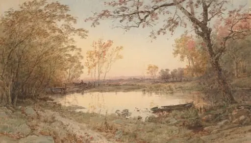 Landscape (Hastings-on-Hudson), by Jasper Francis Cropsey