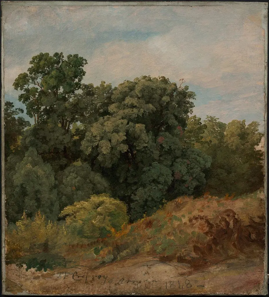 Study of a Clump of Trees, by Jasper Francis Cropsey