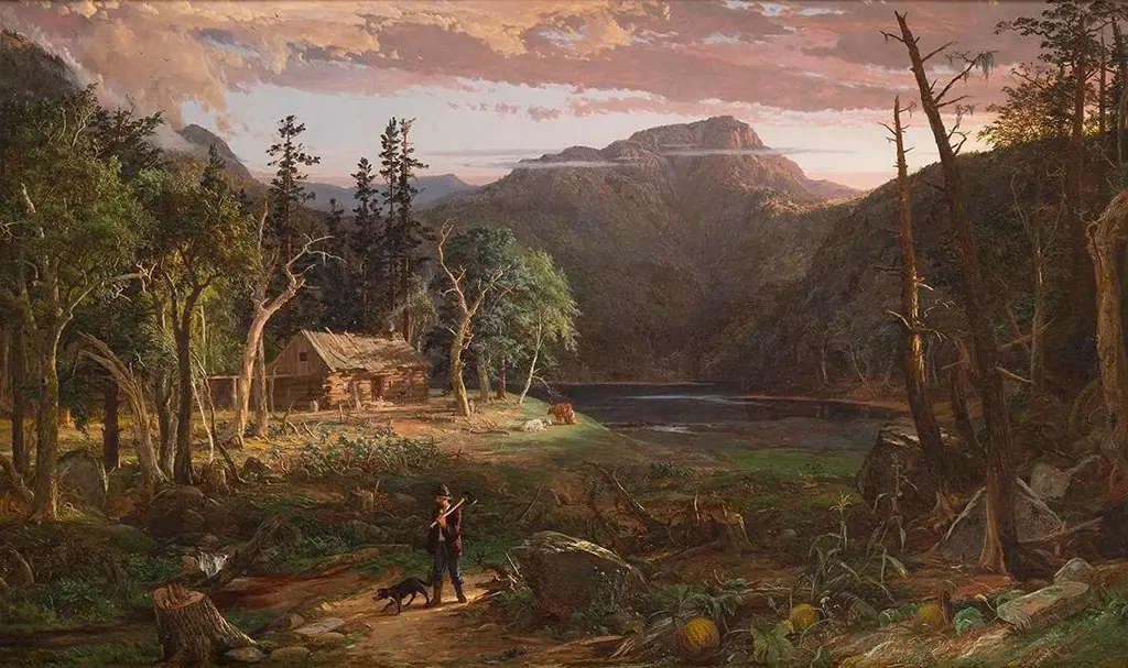 The Backwoods of America, by Jasper Francis Cropsey