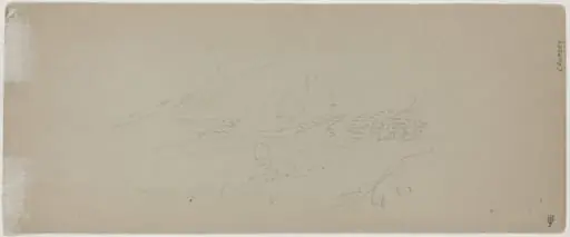 View of a Mountain [verso], by Jasper Francis Cropsey