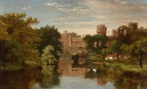 Warwick Castle, England, by Jasper Francis Cropsey