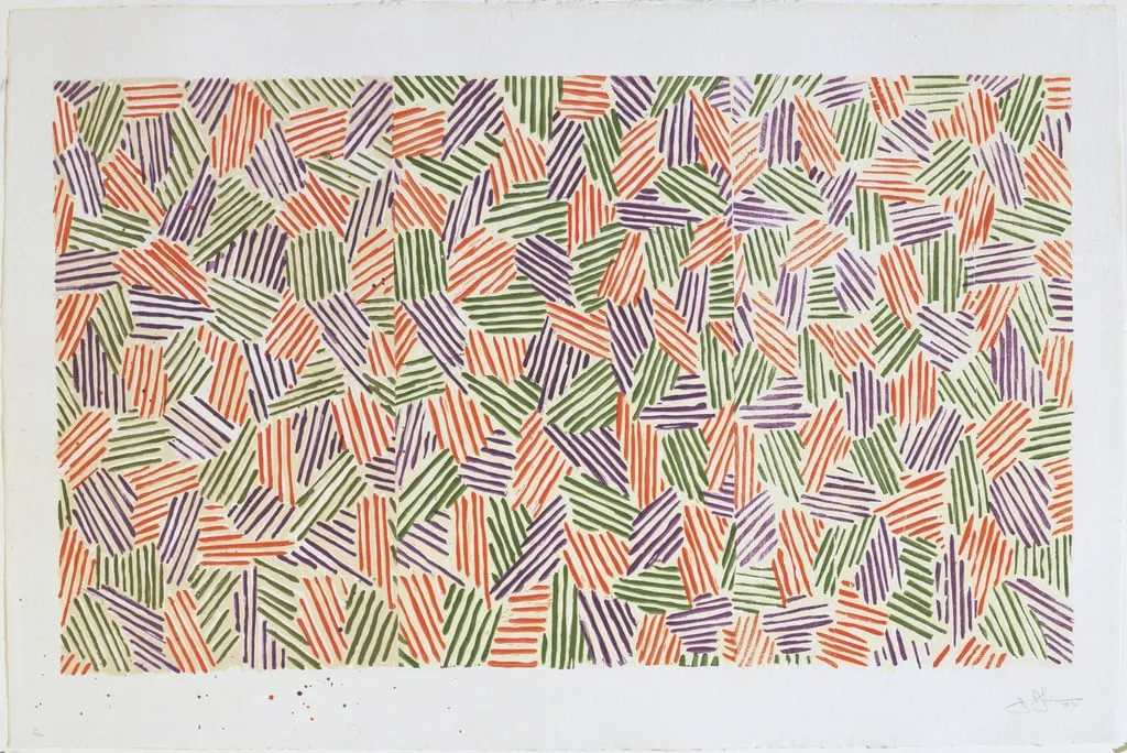 Untitled, by Jasper Johns, ink, 1976