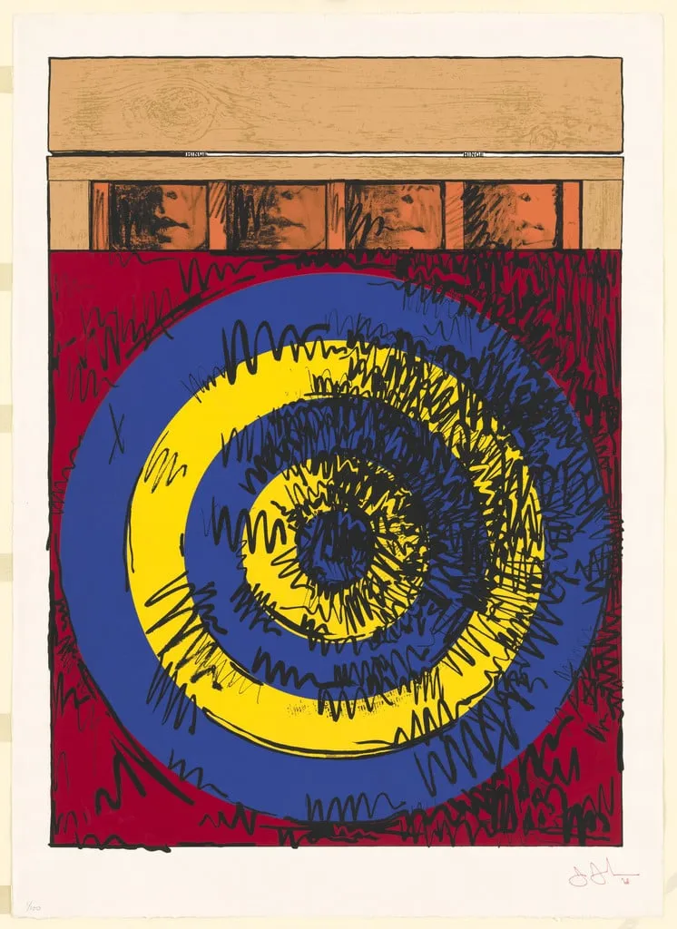 Untitled, by Jasper Johns, ink, 1968