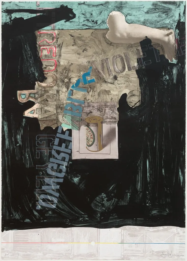 Untitled, by Jasper Johns, ink, 1971