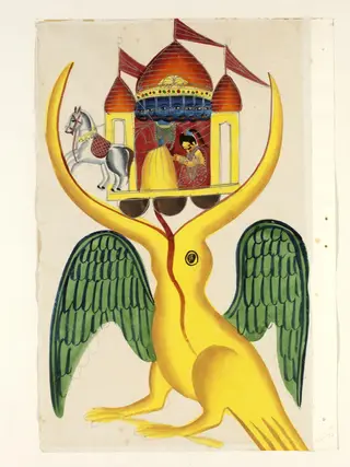 Jatayu, Sita and Ravana
