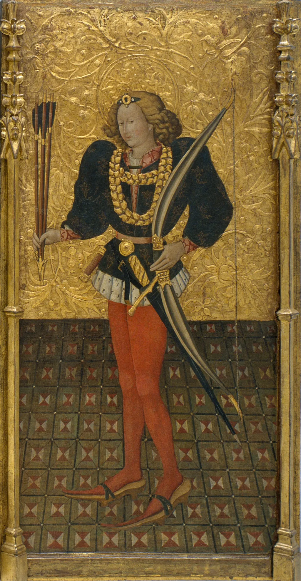 Saint Sebastian, by Jaume Ferrer II, unspecified, 1450