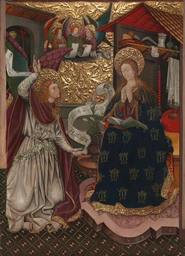 The Annunciation, by Jaume Ferrer II, unspecified, 1457