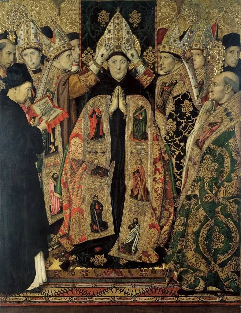 Consecration of Saint Augustine, by Jaume Huguet