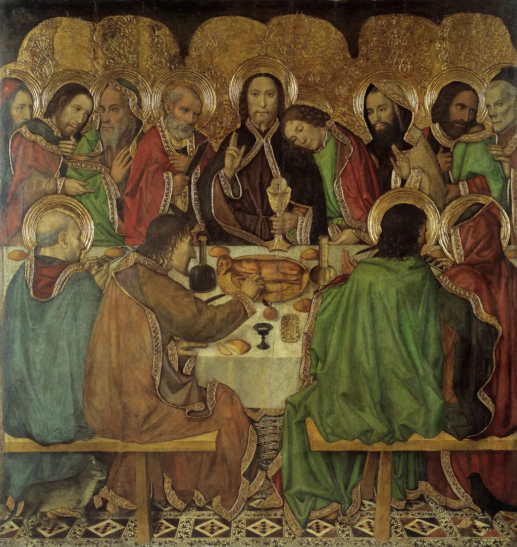 Last Supper, by Jaume Huguet, tempera, 1470