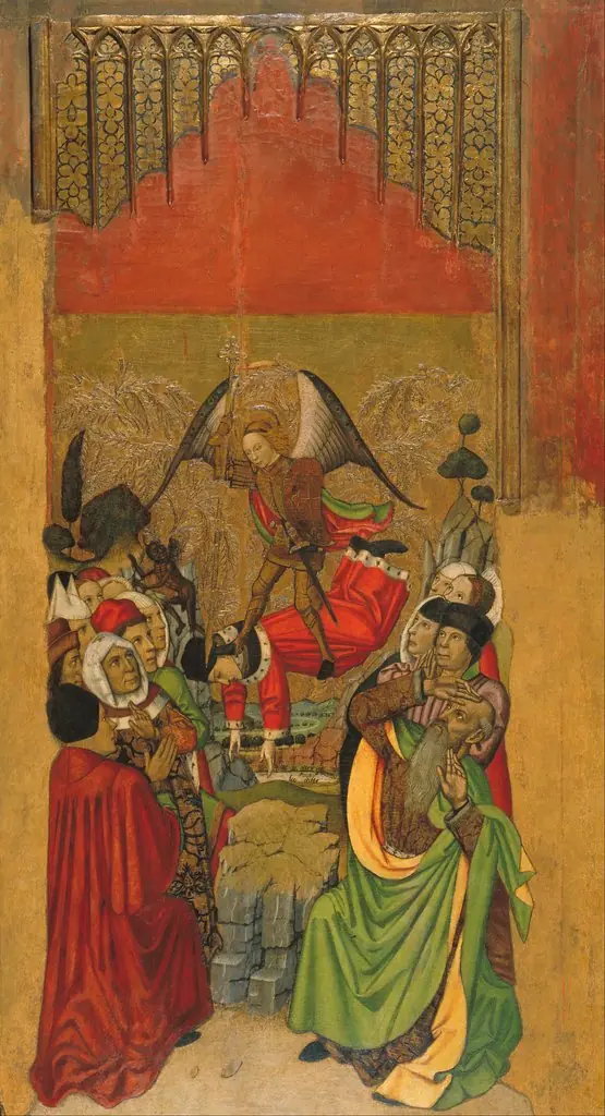 Saint Michael Vanquishes the Antichrist, by Jaume Huguet