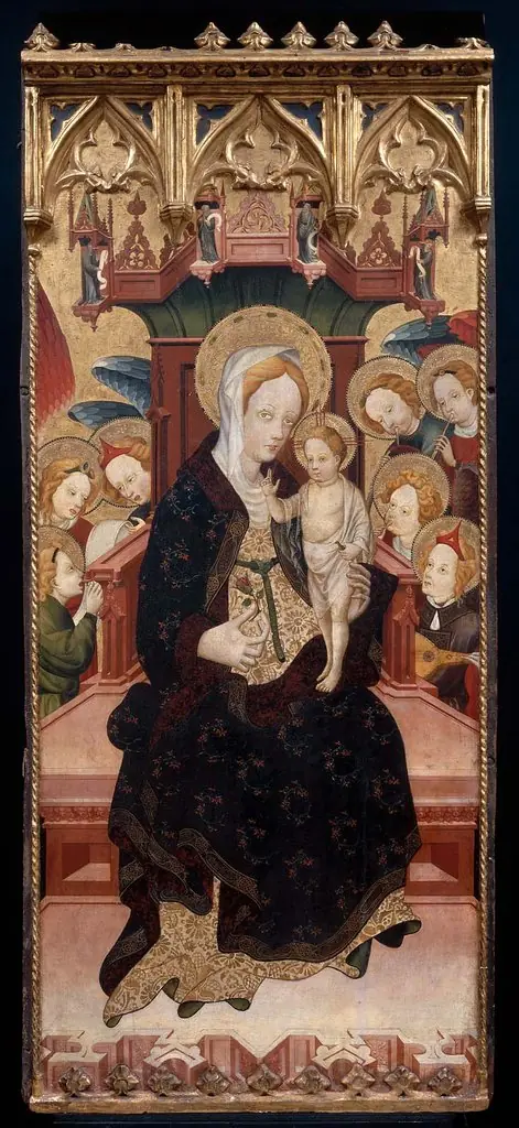 Virgin and Child Enthroned, by Jaume Mateu