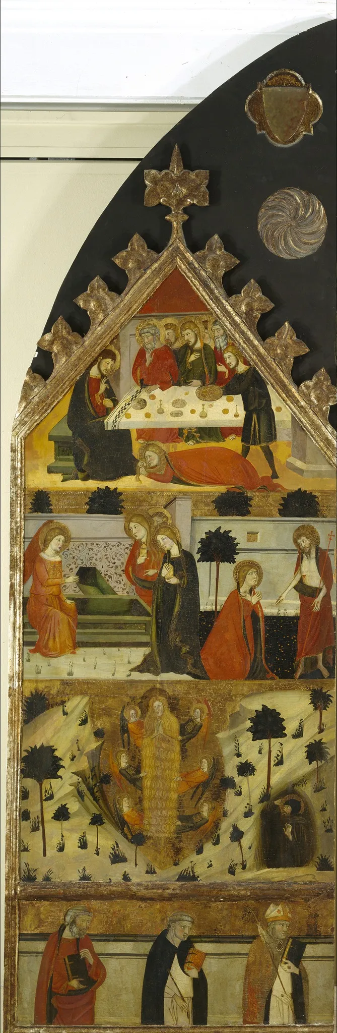 Episodes from the Lives of Mary Magdalen and Saint John the Baptist, by Jaume Serra, tempera, 1359