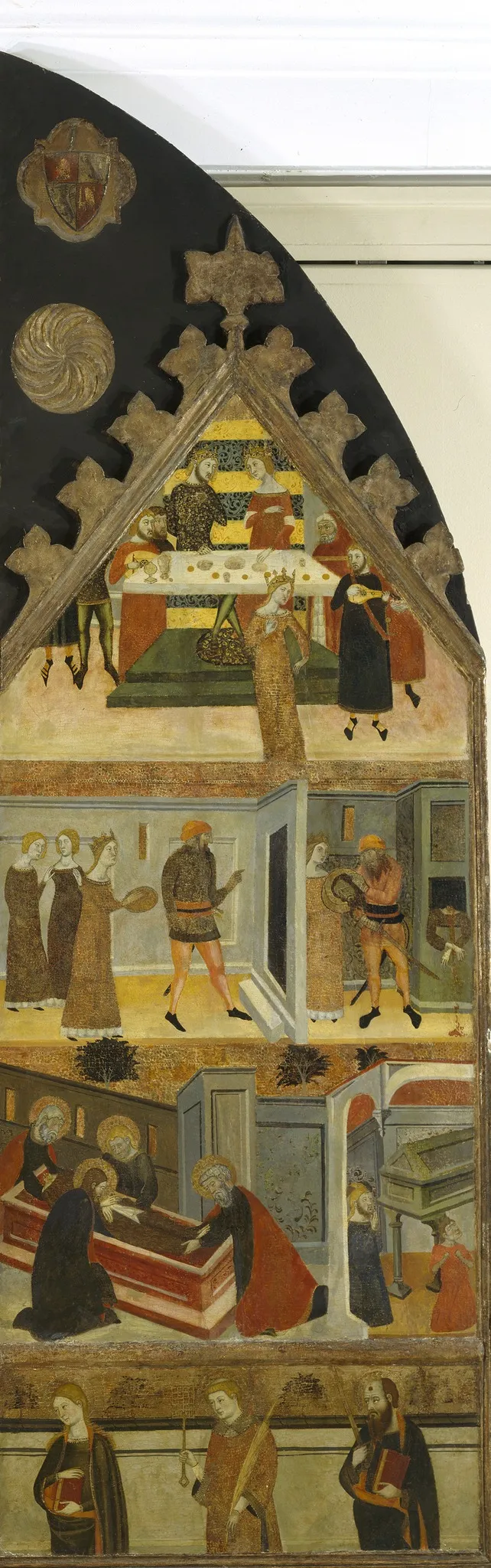Episodes from the Lives of Mary Magdalen and Saint John the Baptist, by Jaume Serra, tempera, 1356