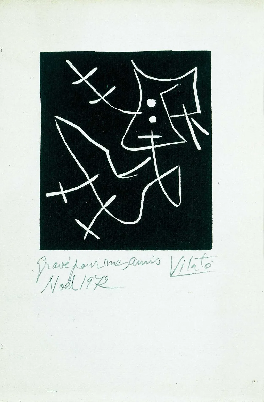 Χαραγμένο για τους φίλους μου 1972, by Javier Vilato, unspecified, 1972