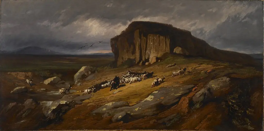 Landscape with Buffalo, by Jean-Achille Benouville
