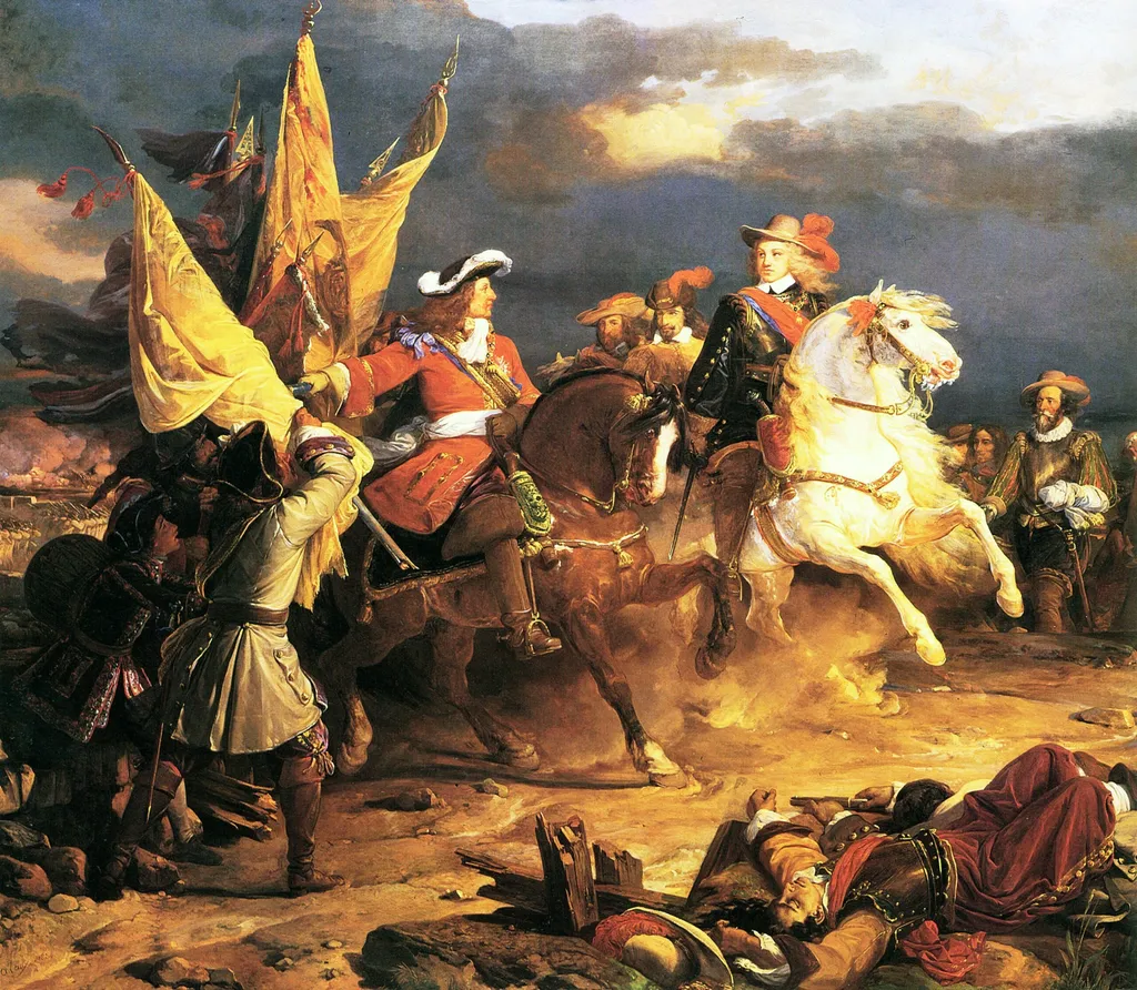 Battle of Villaviciosa, December 10, 1710, by Jean Alaux, oil, 1836
