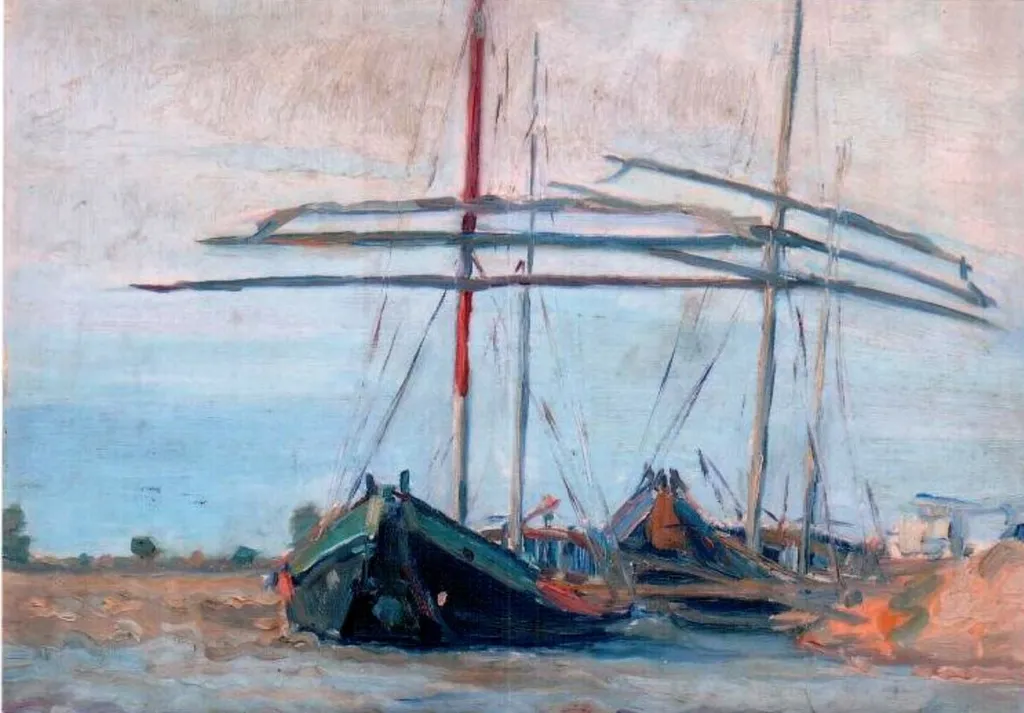 Bărci, by Jean Alexandru Steriadi, 1913