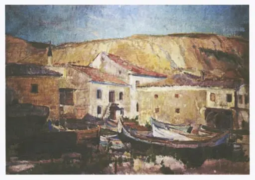 Casă la țară, by Jean Alexandru Steriadi, 1924