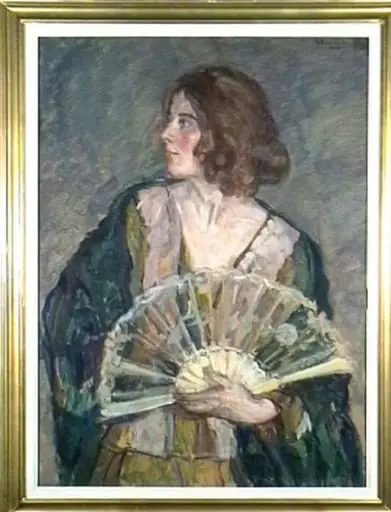 Femie cu evantai, by Jean Alexandru Steriadi