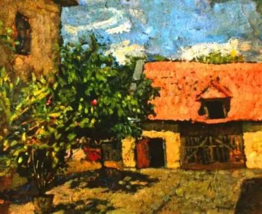 Interior de curte, by Jean Alexandru Steriadi