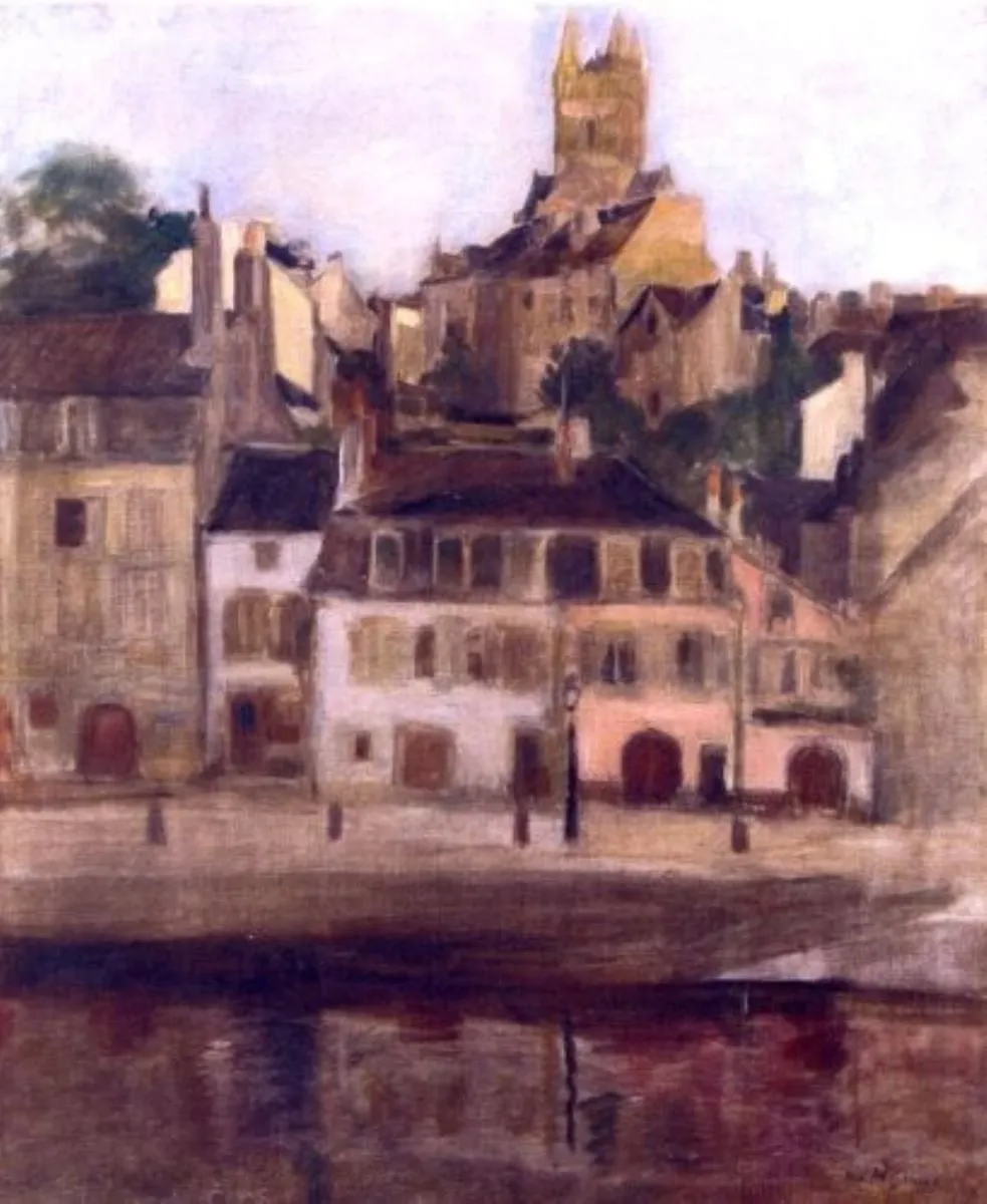 Peisaj citadin (Quimperlé), by Jean Alexandru Steriadi, unspecified, 1906