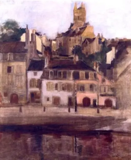 Peisaj citadin (Quimperlé), by Jean Alexandru Steriadi