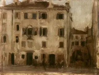 Peisaj cu casă (Chioggia - Italia), by Jean Alexandru Steriadi, 1906
