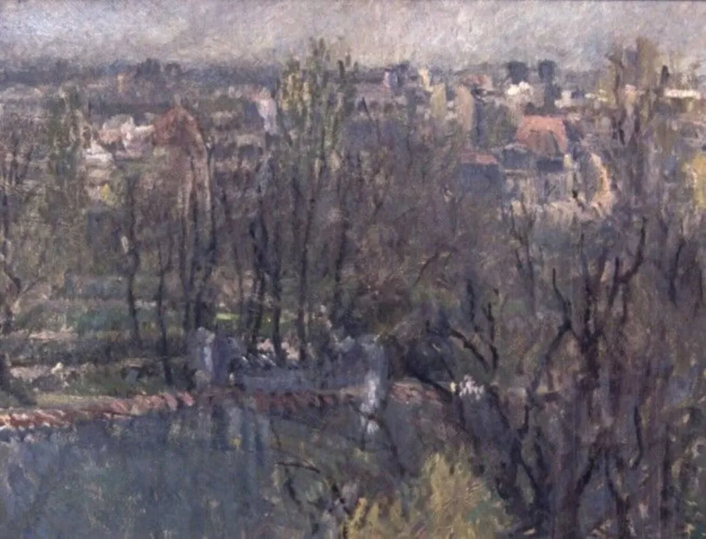 Peisaj din Cișmigiu, by Jean Alexandru Steriadi, unspecified, 1941