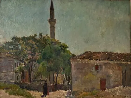 Peisaj la Balcic cu turn de geamie, by Jean Alexandru Steriadi