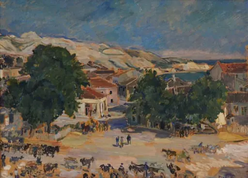 Piață din Balcic 1926, by Jean Alexandru Steriadi