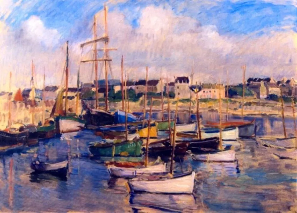 Port în Franța, by Jean Alexandru Steriadi, unspecified, 1928
