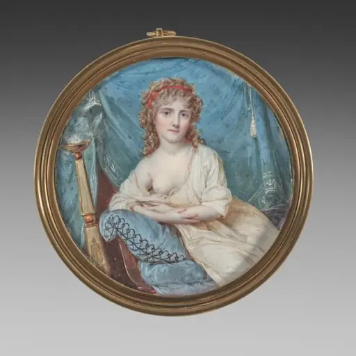 Portrait of a Woman Reclining on a Sofa, by Jean-Antoine Laurent