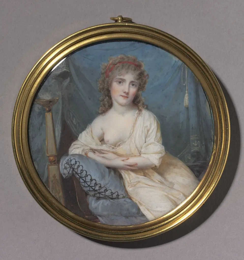 Portrait of a Woman Reclining on a Sofa, by Jean-Antoine Laurent