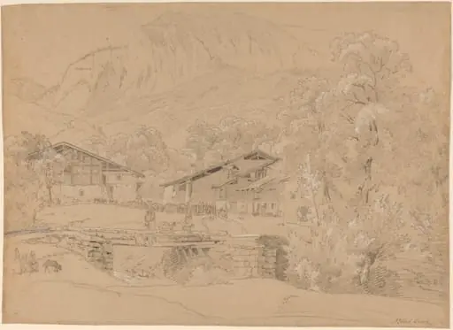 An Alpine Village in Summertime, by Jean Antoine Linck