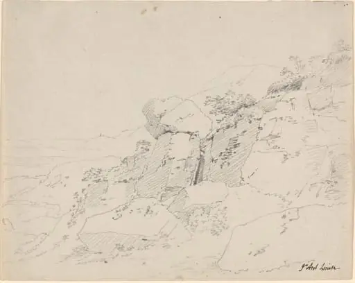 Glacial Boulders at the Edge of a Mountain, by Jean Antoine Linck
