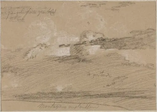 Study of Clouds above the Mountains, by Jean Antoine Linck