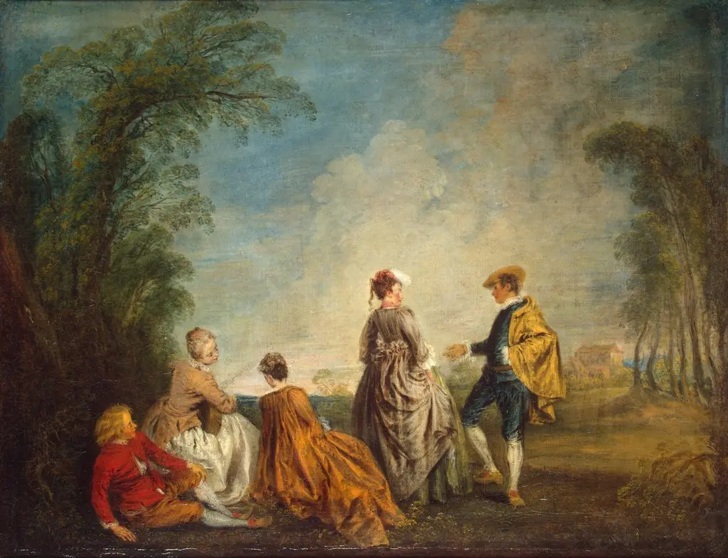 An Embarrasing Proposal, by Jean Antoine Watteau