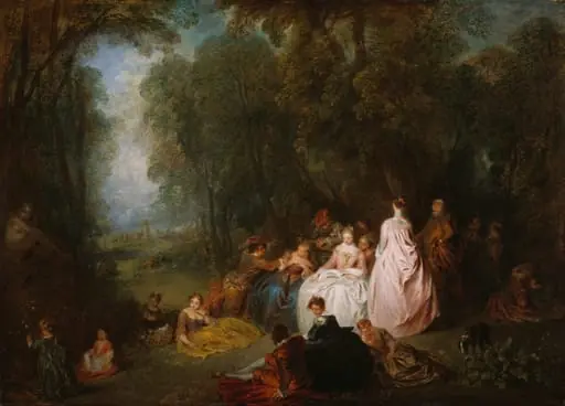 Fête champêtre (Pastoral Gathering), by Jean Antoine Watteau
