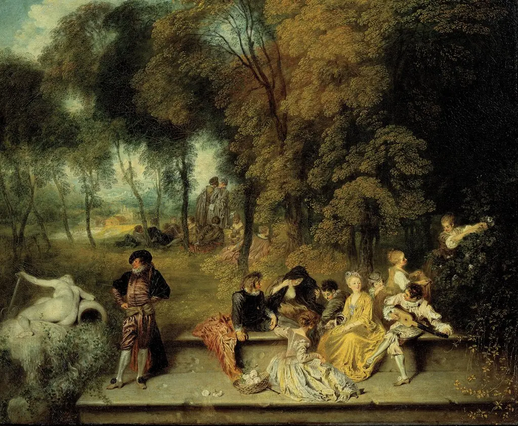 Pleasures of Love, by Jean Antoine Watteau