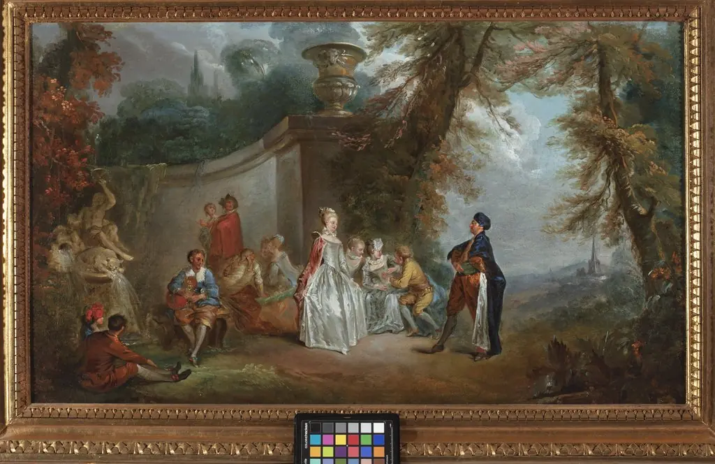 Venetian dance (Fetes Venitiennes), by Jean Antoine Watteau